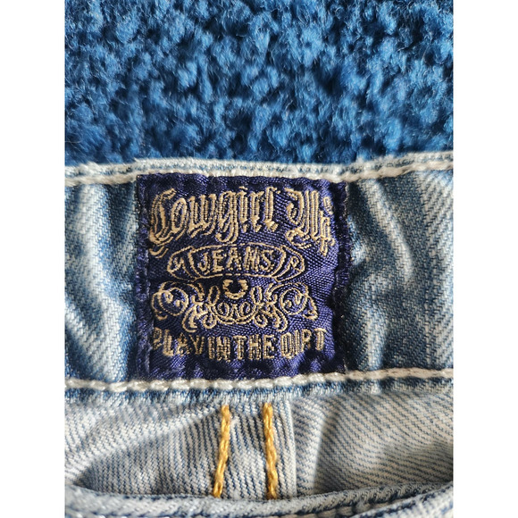 Cowgirl Up Jeans Women's Light Wash Boot Cut sz 10 - Picture 9 of 11